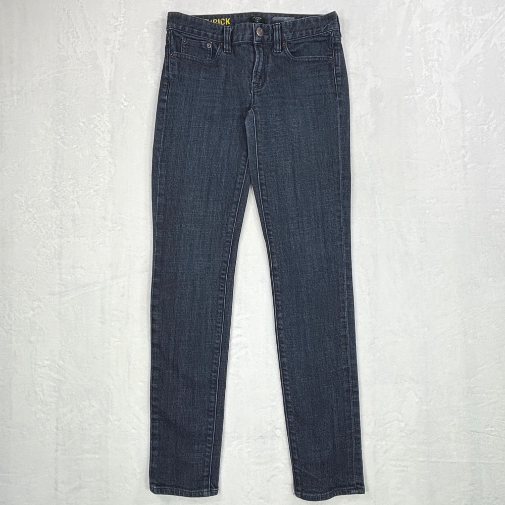J.Crew Toothpick Skinny Jeans Women 25 Dark Indigo Wash Mid Rise Stretch Denim